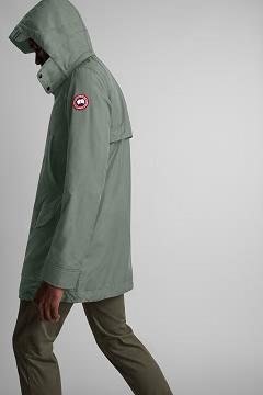 Chamarras Canada Goose Hombre Mexico - Crew Trench Rompevientos Verdes IP2568140